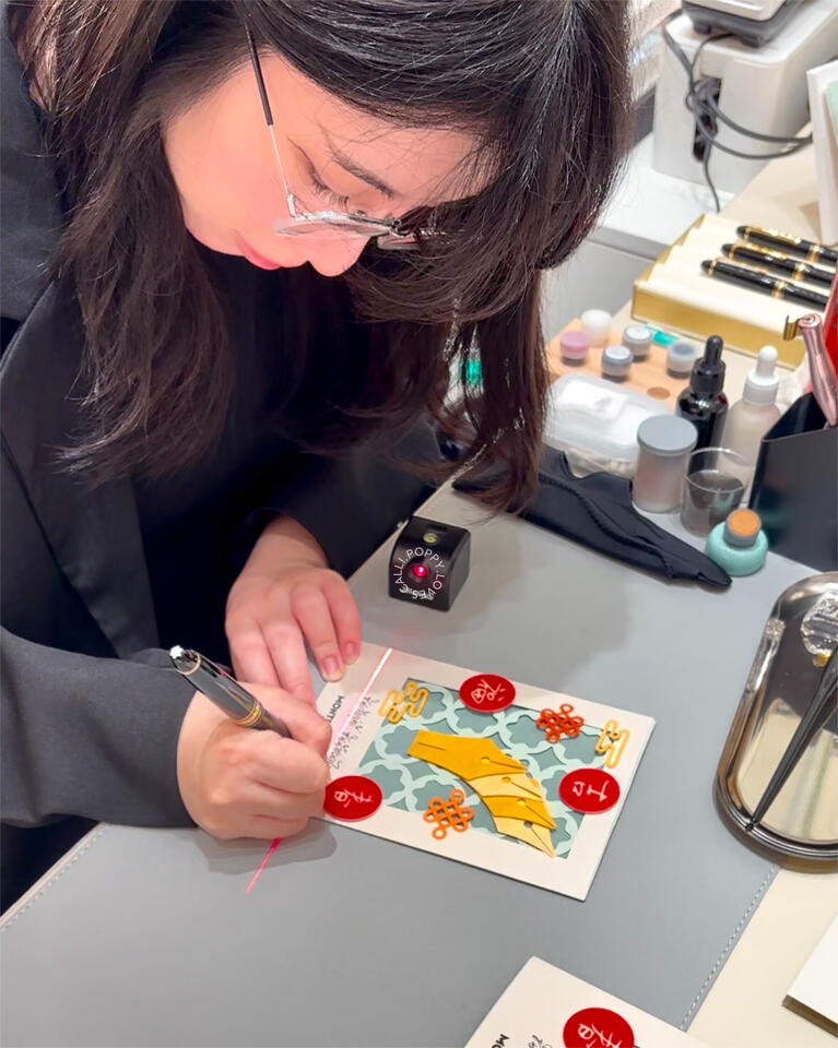 Live Calligraphy Service at MONTBLANC for Lunar New Year Event
