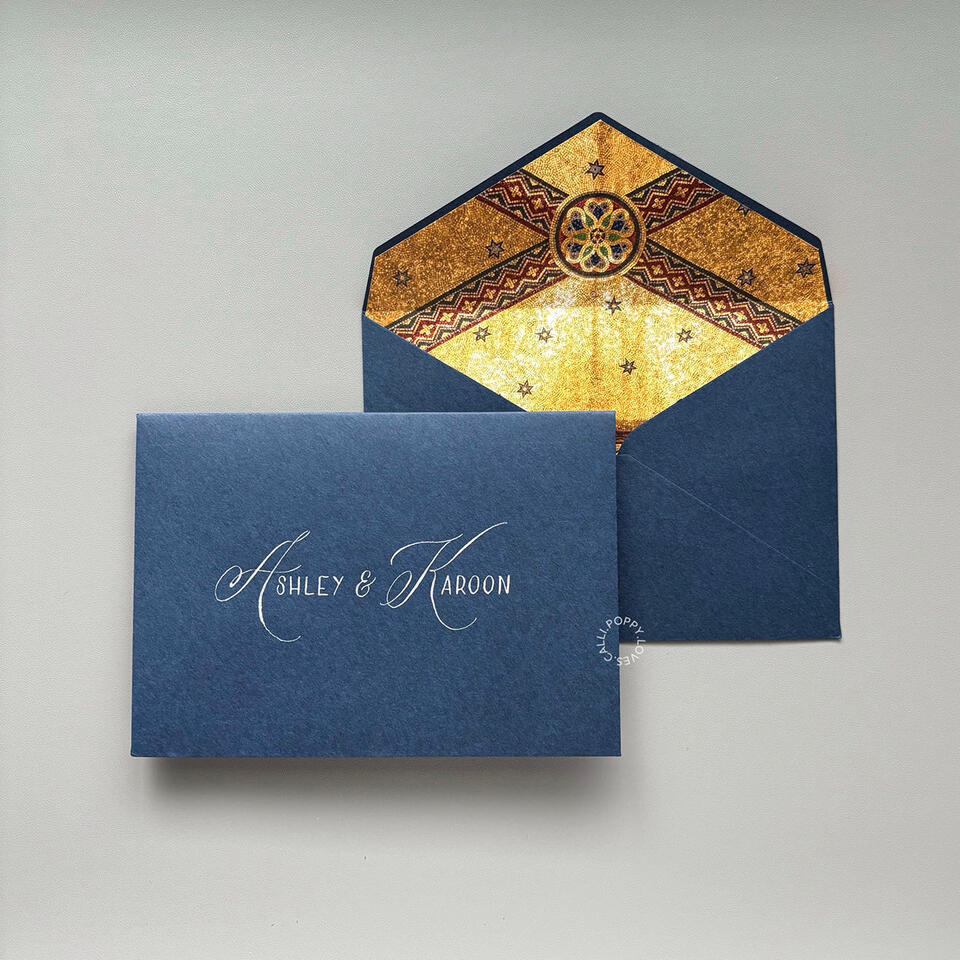 จ่าหน้าซองจดหมาย เขียนชื่อผู้รับด้วยสไตล์ Calligraphy