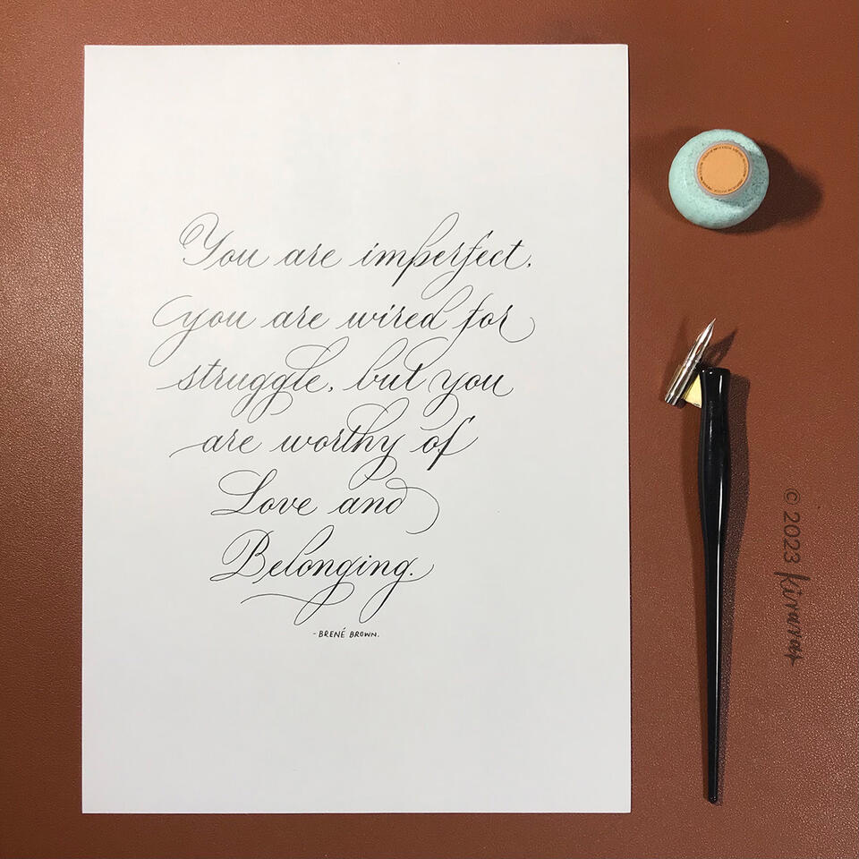 A Quoted by Brené Brown