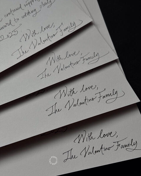 Message card for VALENTINO, DEC 2024